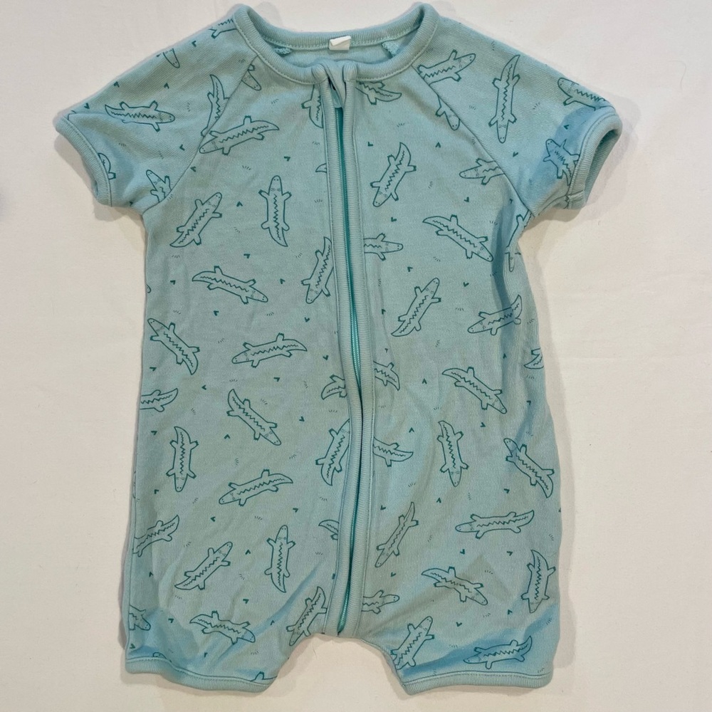 Baby Mori Romper Boys 0-3M Girls Crocodiles Summer Pajamas Bamboo Alligators